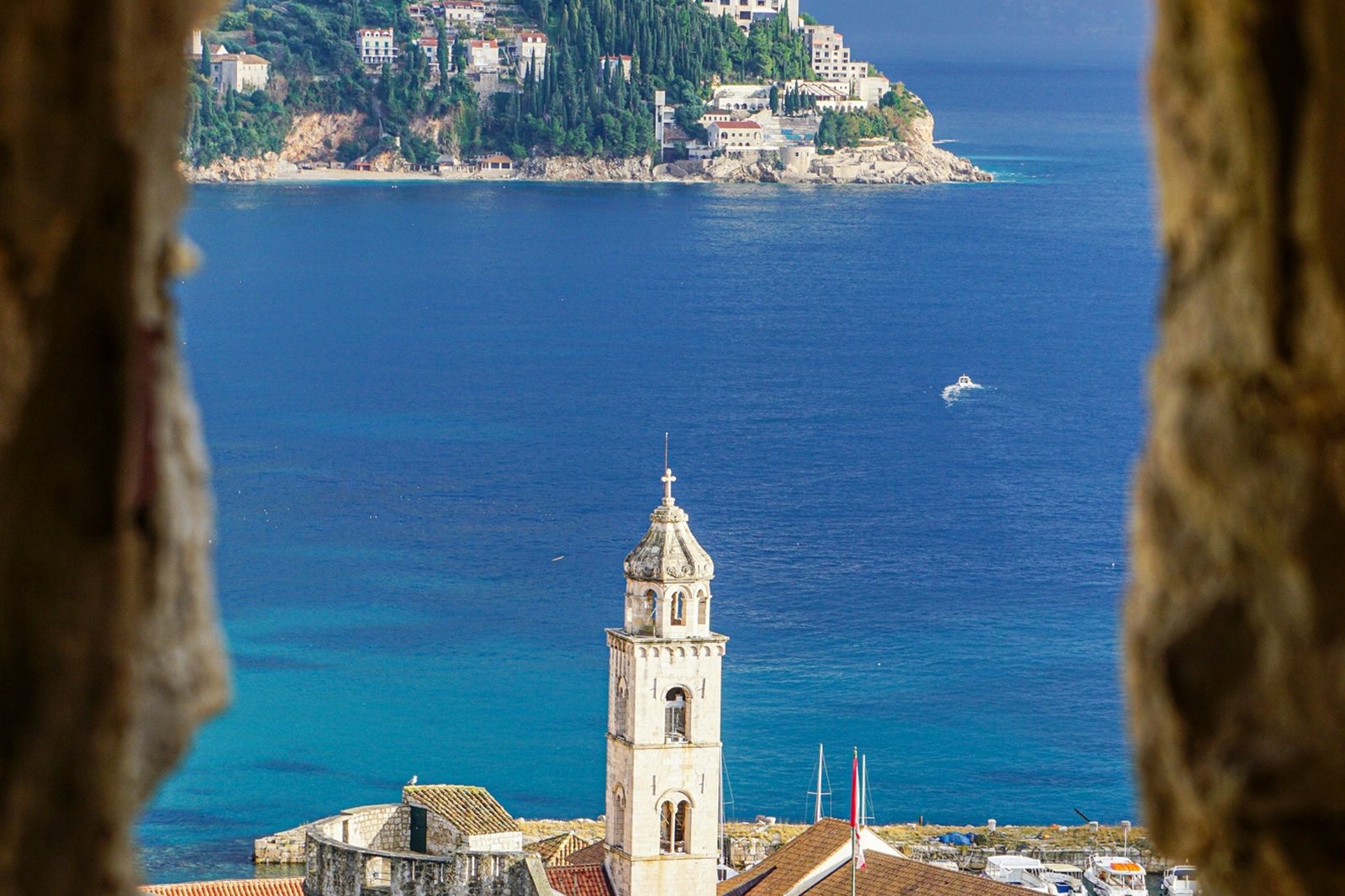 Coastal view used for cruise planning inspiration